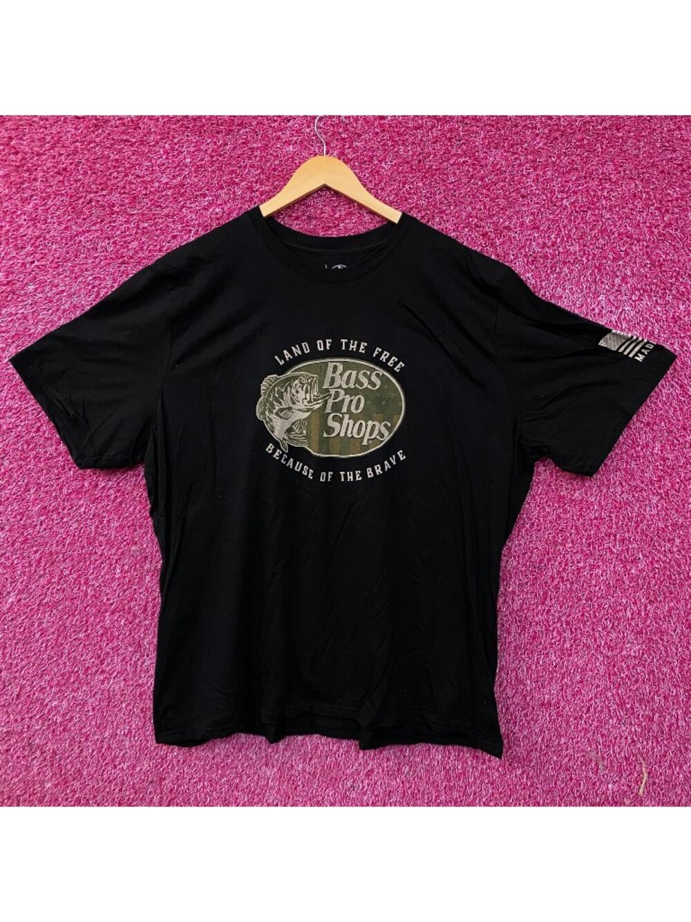 Bass Pro Shops USA Land Of The Free Graphic T-Shirt 3XL
